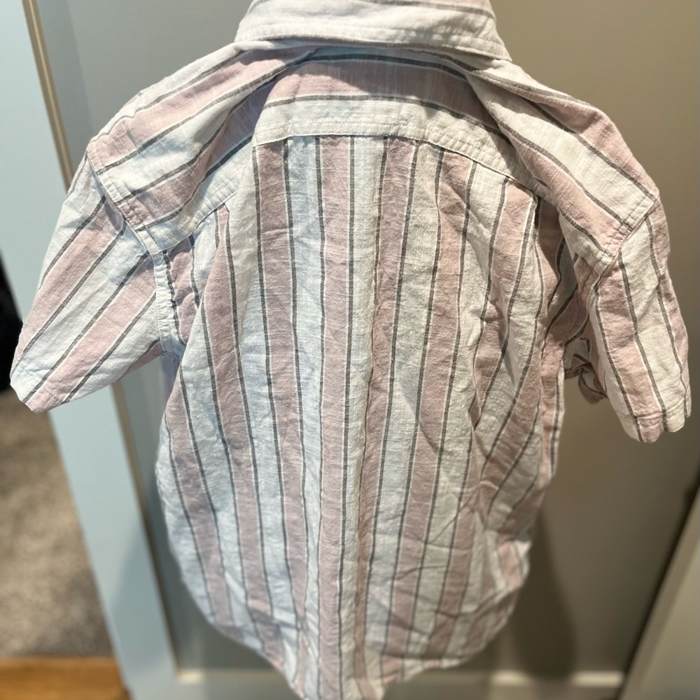 Short sleeve dress shirt linen